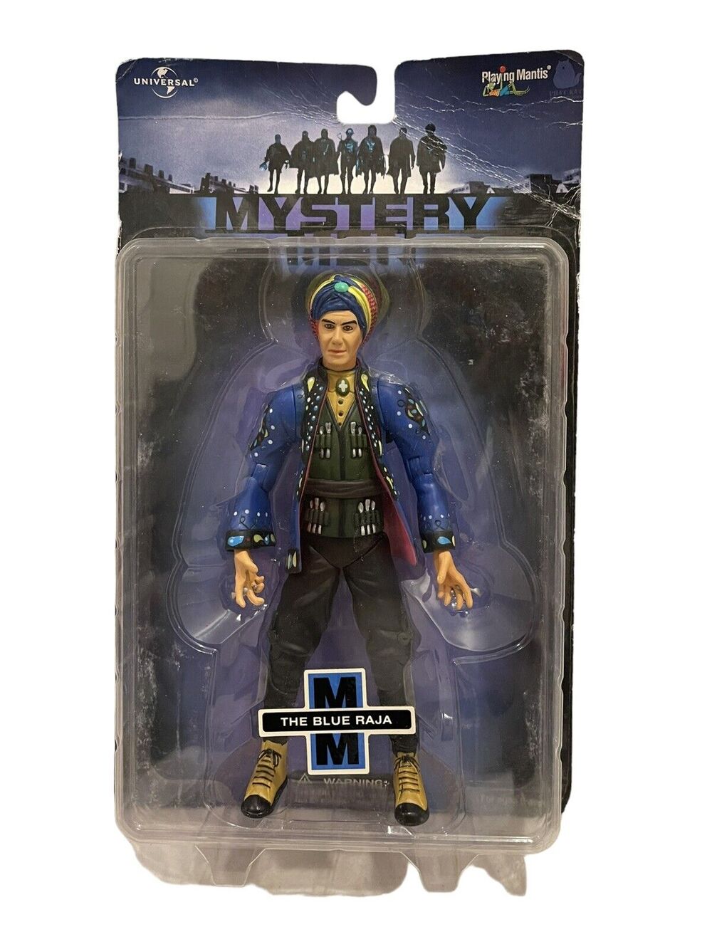 PLAYING MANTIS' Mystery Men THE BLUE RAJA Action Figure! NEW! RARE! 1999